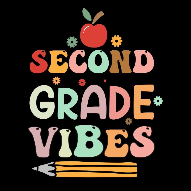 Second Grade Vibes 2nd Grade Retro Back To School