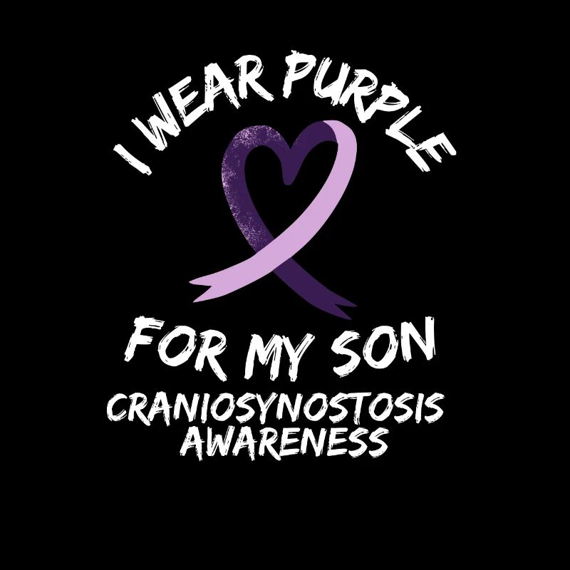 Sensibilisation à la craniosynostose Support du ruban violet