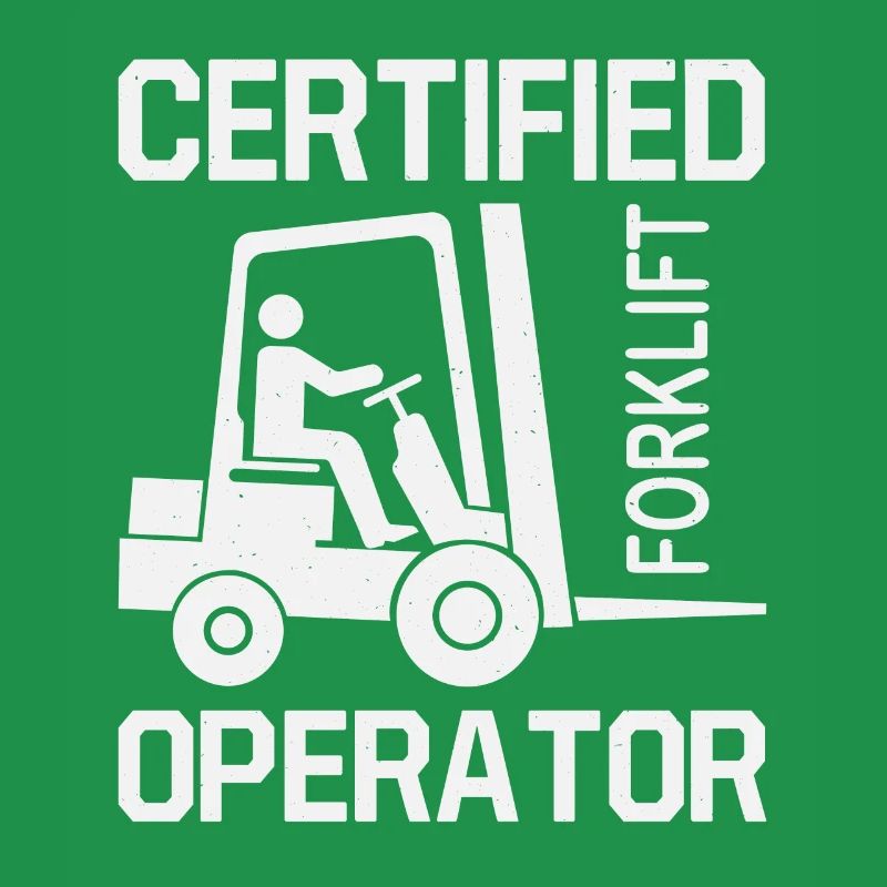 Forklift driver operator funny design