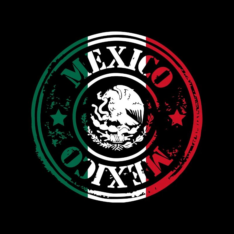 mexico Flagge stempel
