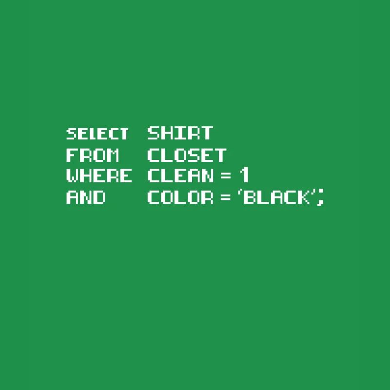 Select Shirt from Closet Programming Coding Dad