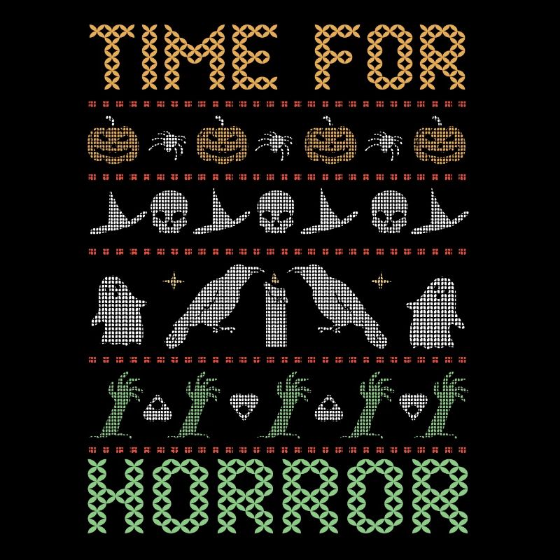 Stitch Pattern Horreur Créatures Halloween