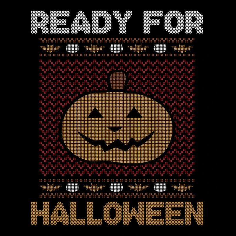 Stitch Pattern Pumpkin Creature Ready Halloween