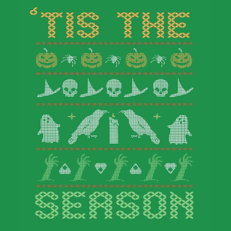 Stitch Pattern Horror Creatures Season Halloween