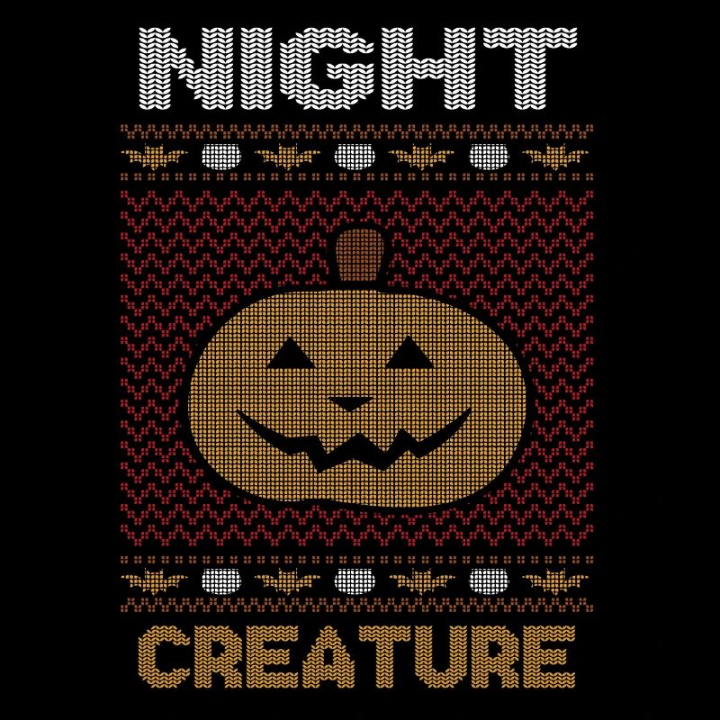 Stitch Pattern Citrouille Nuit Créature Halloween