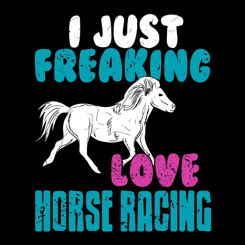 Je flippe juste j’adore les courses de chevaux Retro Cool