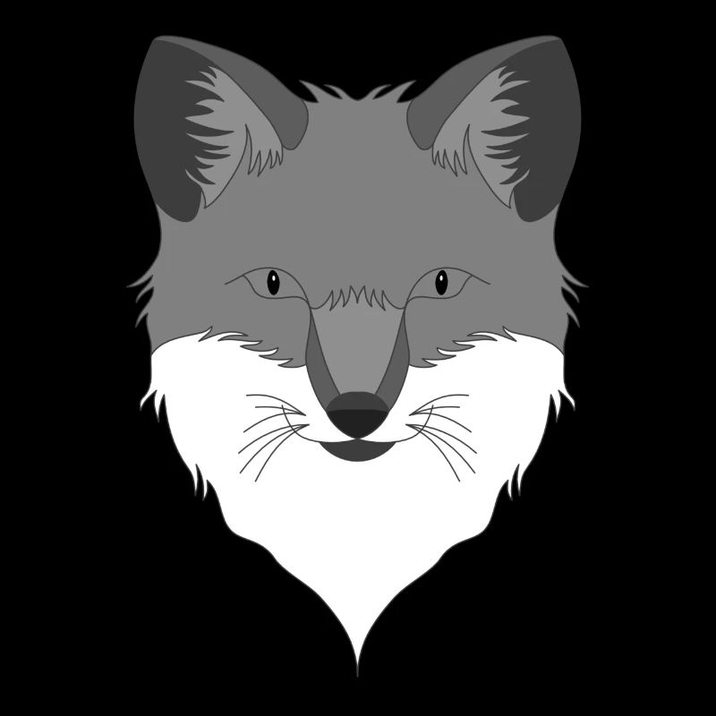 Fuchs Waldtier Design mit Tierkopf