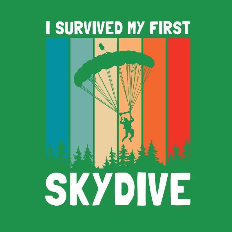 I Survived My First SKYDIVE Cool Retro Skydiving