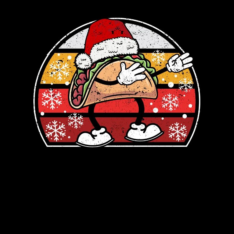 Dabbing Taco Weihnachtsmann Weihnachten Dab Dance