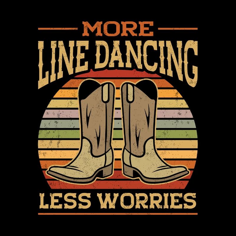 Line Dancing Cowboy Texas Line Dance Geschenk