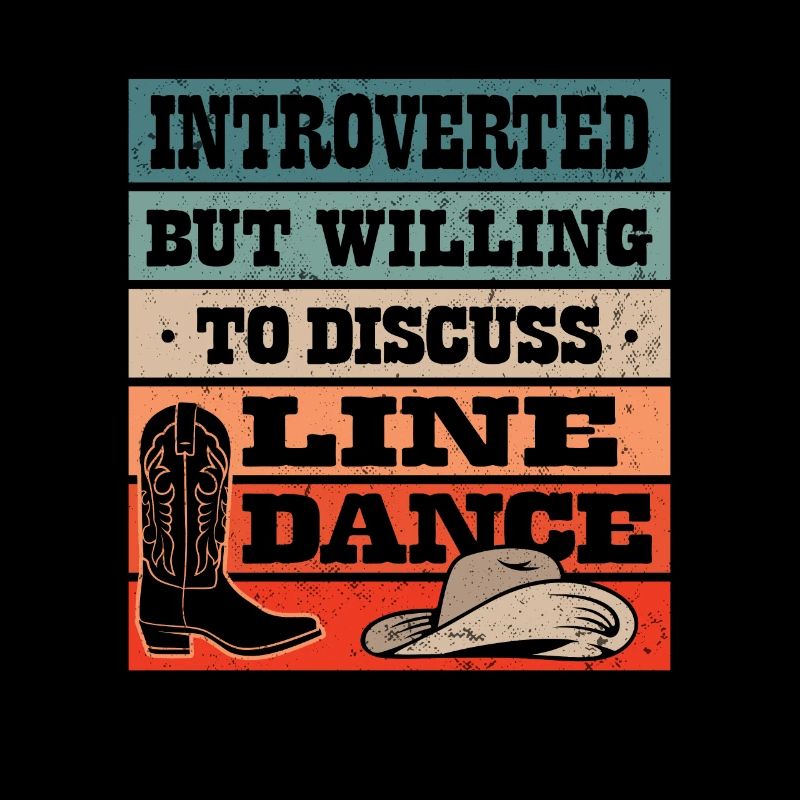 Line Dancing Cowboy Texas Line Dance Geschenk