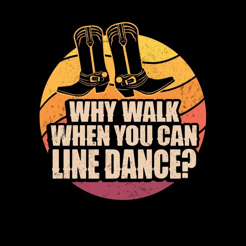 Line Dancing Cowboy Texas Line Dance Geschenk