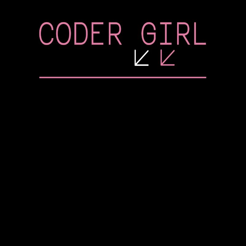 Coder Girl Programmer Funny Geek Coding