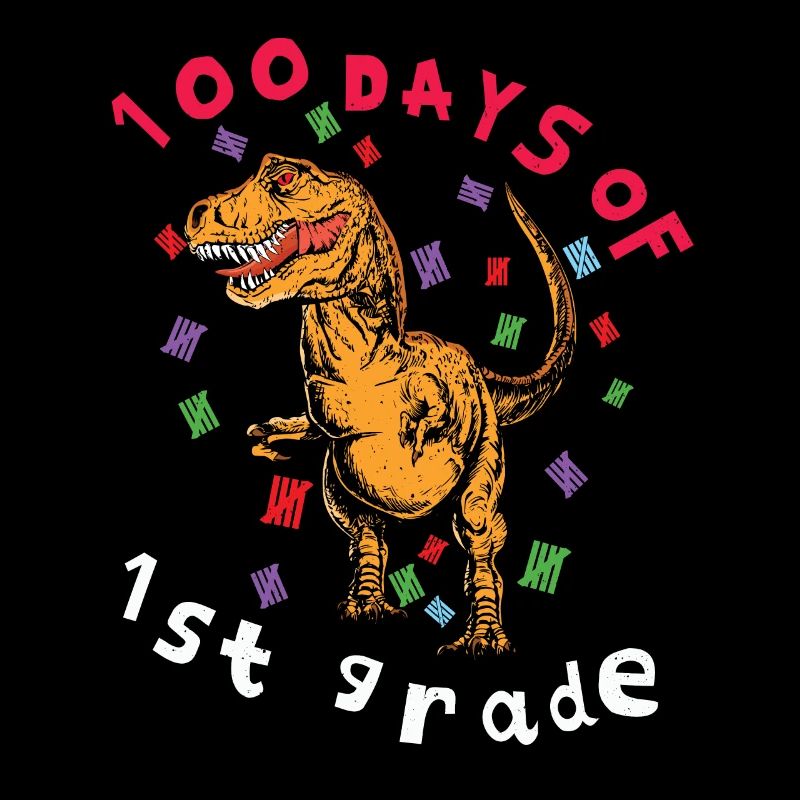 1. Klasse 100. Tag Dinosaurier 100 Tage Schule