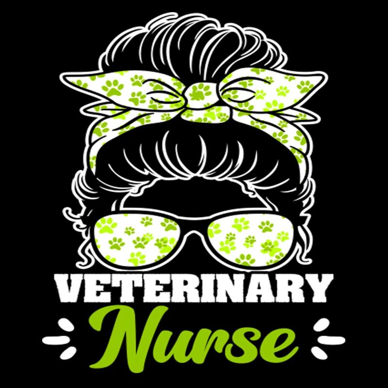 Veterinary Nurse Messy Bun