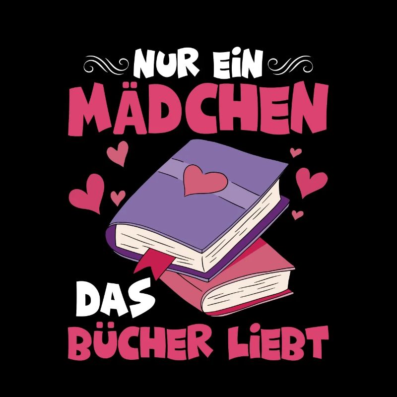 Nur ein Mädchen, das Bücher liebt Lesen Buch