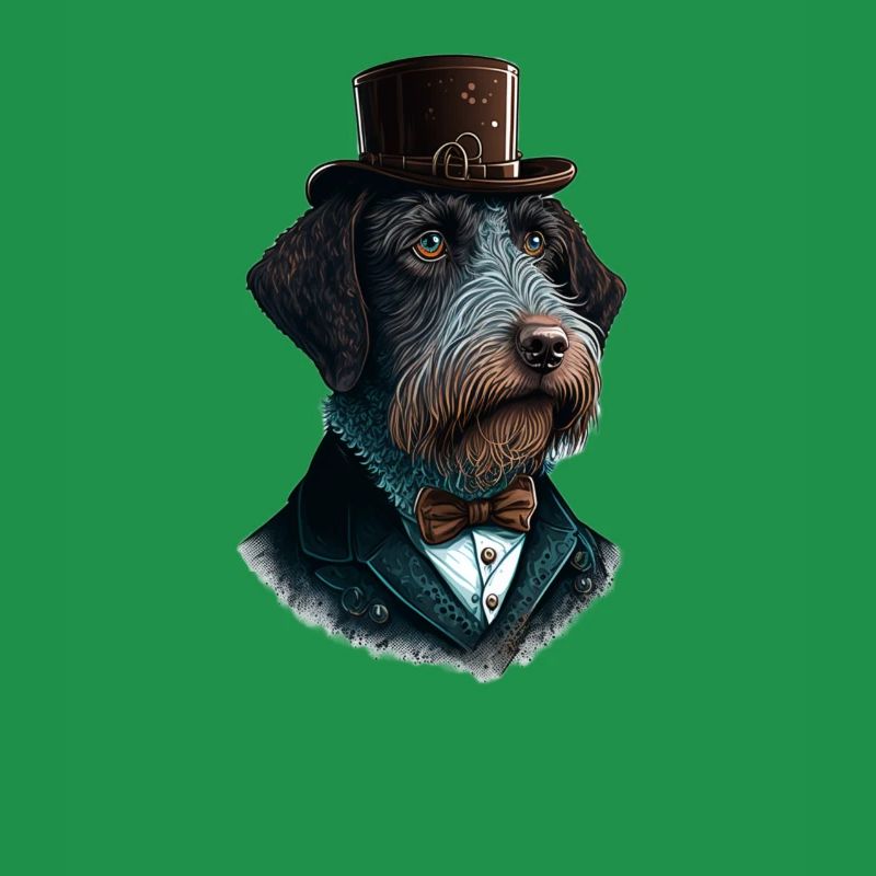 Hund German Wirehaired Pointer Hundemotiv