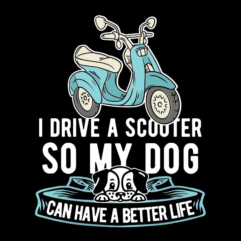 Motorroller Hund