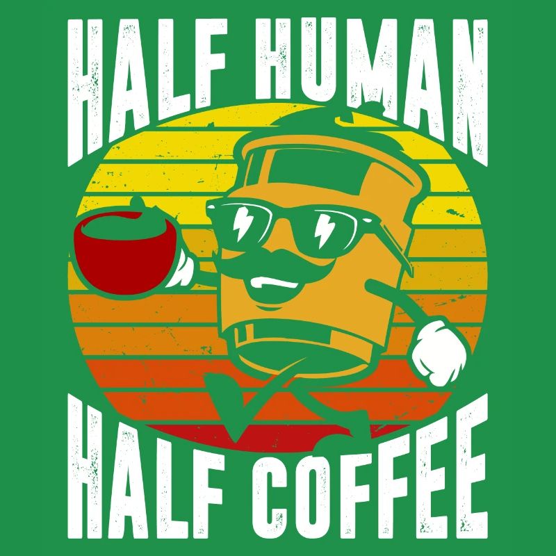 Half human half coffee
