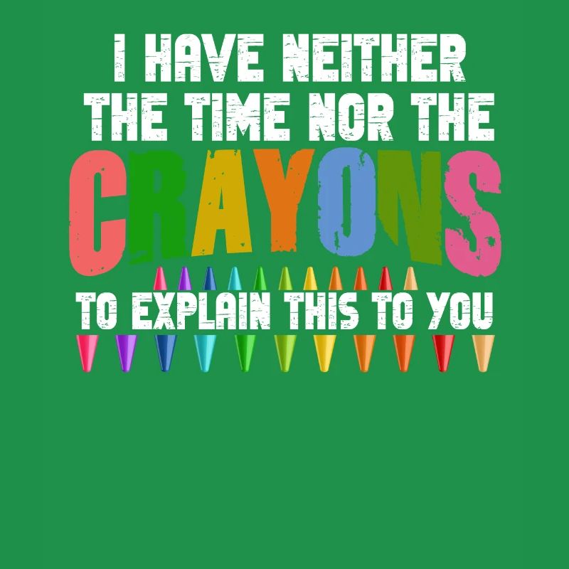 Ich habe nicht die Zeit oder die Buntstifte