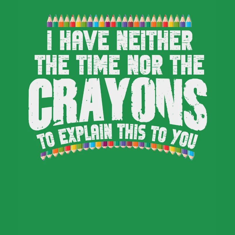 Ich habe nicht die Zeit oder die Buntstifte