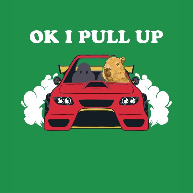 Ok I Pull Up Capybara In Car
