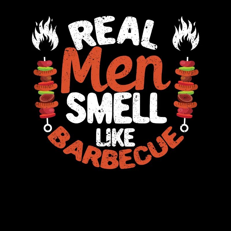 Echte Männer riechen nach Barbecue Lustig BBQ