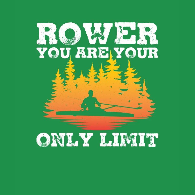 Fantastischer Ruderer Du bist dein einziges Limit