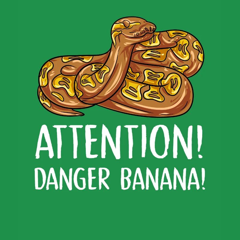 attention danger banana Design for a python lover