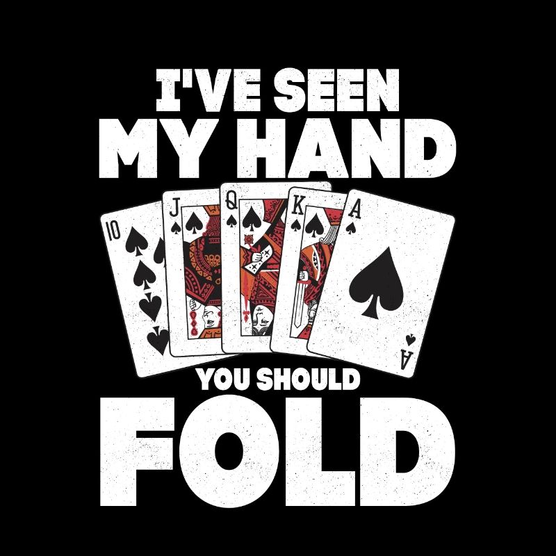 J’ai vu ma main tu devrais plier jeu poker p