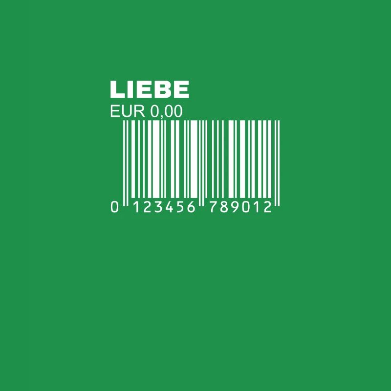 Liebe Barcode Strichcode Bar Code Trendy Statement