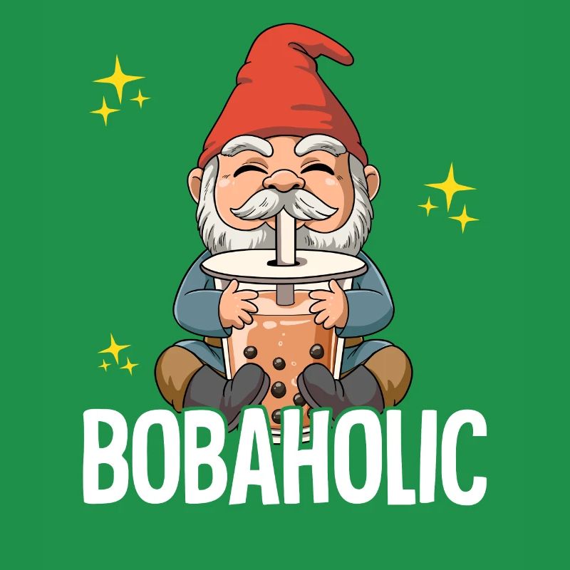 Bubble Tea Gnom Boba Tea Bobaholic