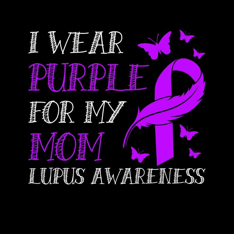 Je porte du violet pour ma mère Conscience du lupus