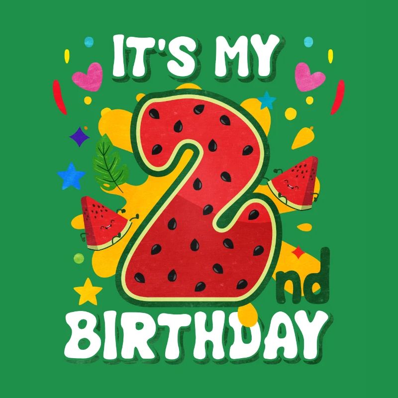 2. Geburtstag Wassermelone Sommer Geschenk