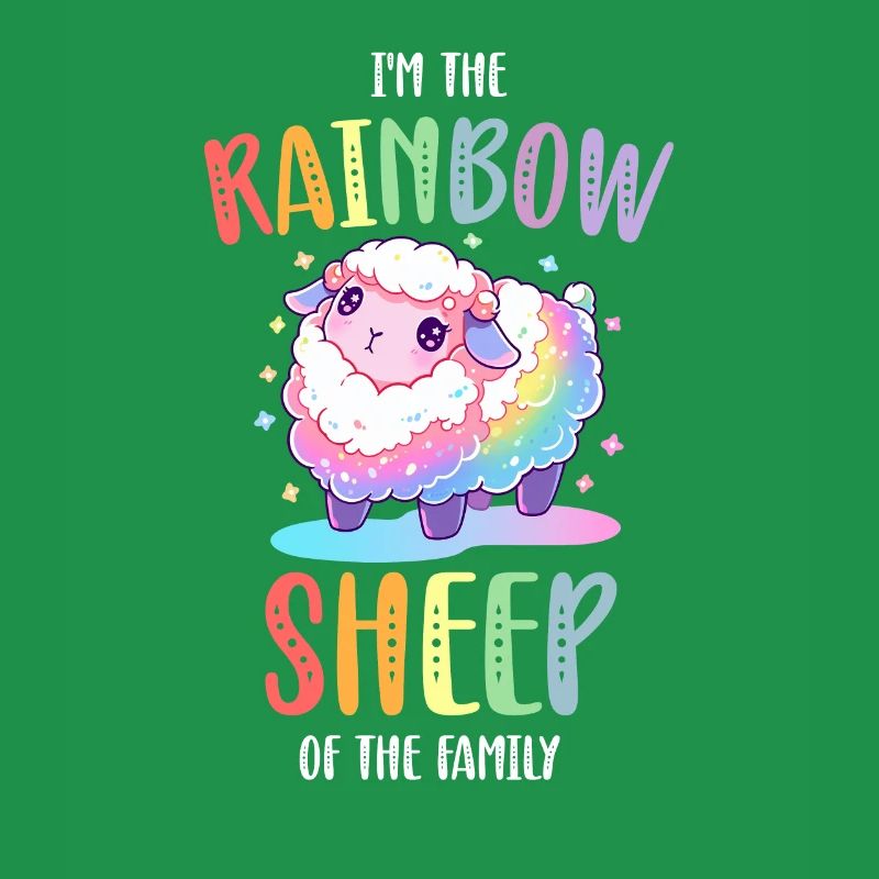 Rainbow Sheep LGBTQ Transgender Pride Community