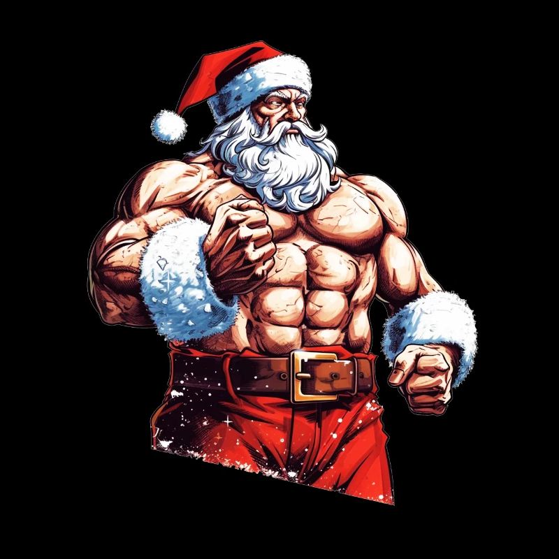 Reindeer's Personal Trainer: Santa Bodybuilder Chr