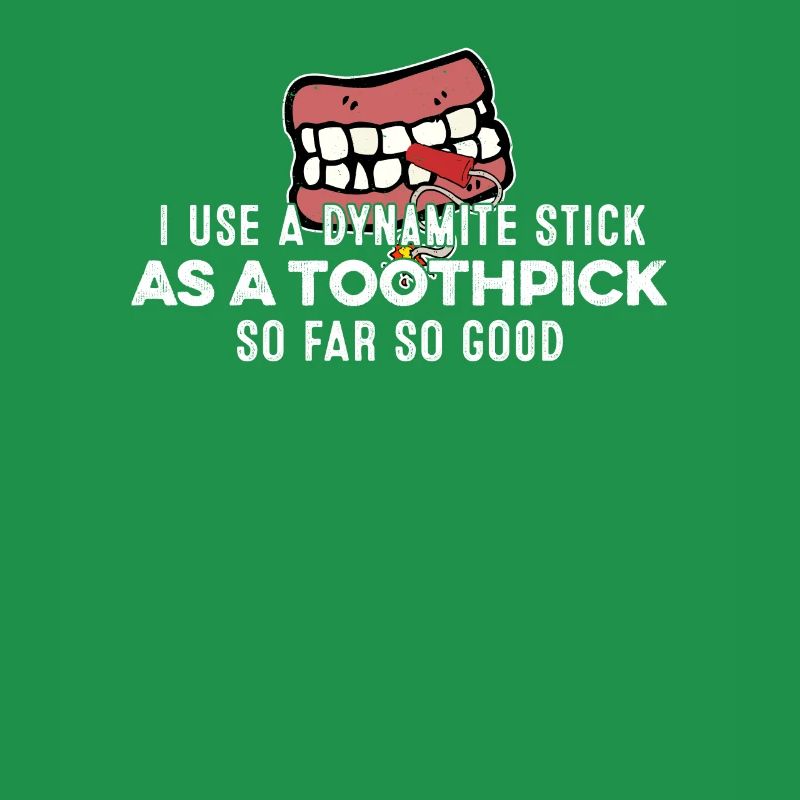 J’utilise un bâton de dynamite comme jeu de mots de rappeur cure-dent