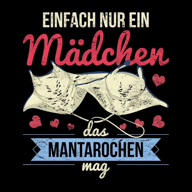 Einfach nur ein Mädchen das Mantarochen mag Tier
