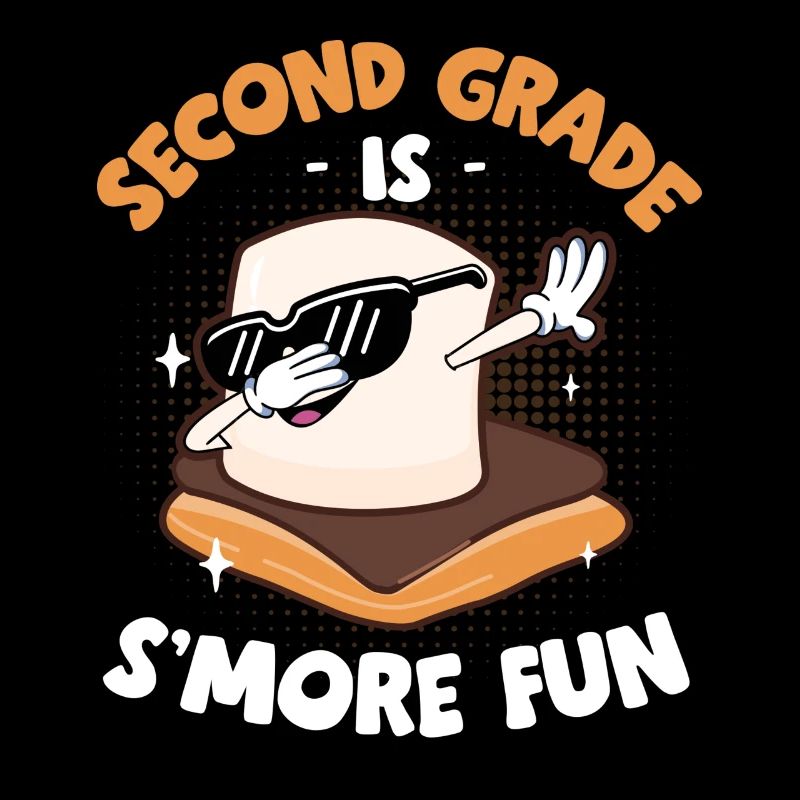 Camper Dabbing Marshmallow Kids Second Grade Is Sm