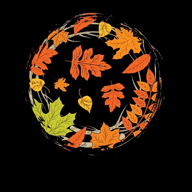 Bunte Laubblätter Wald Laub Geschenk Herbst