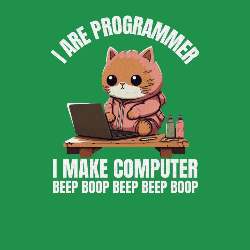 Ich bin Programmierer. Ich mache Computer Beep