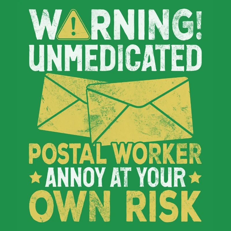 Funny Postal Worker Mail Carrier Postman Postal