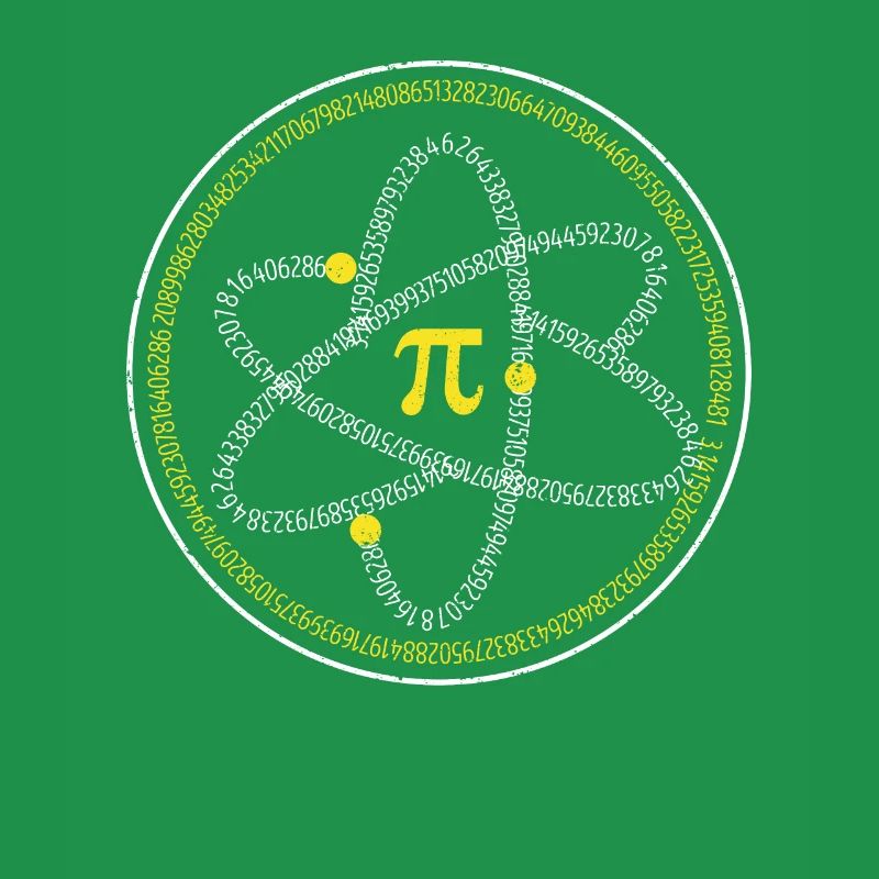 Atom Pi Day Math Science 3.14 Geek Teacher Student