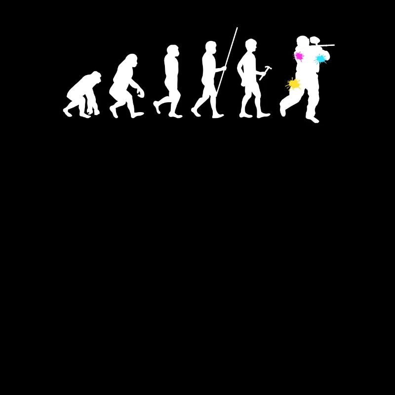 Paintball Evolution des Menschen Paintballing