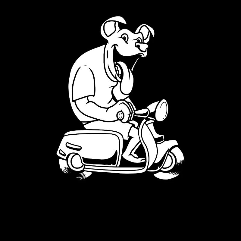 Motorroller Hund