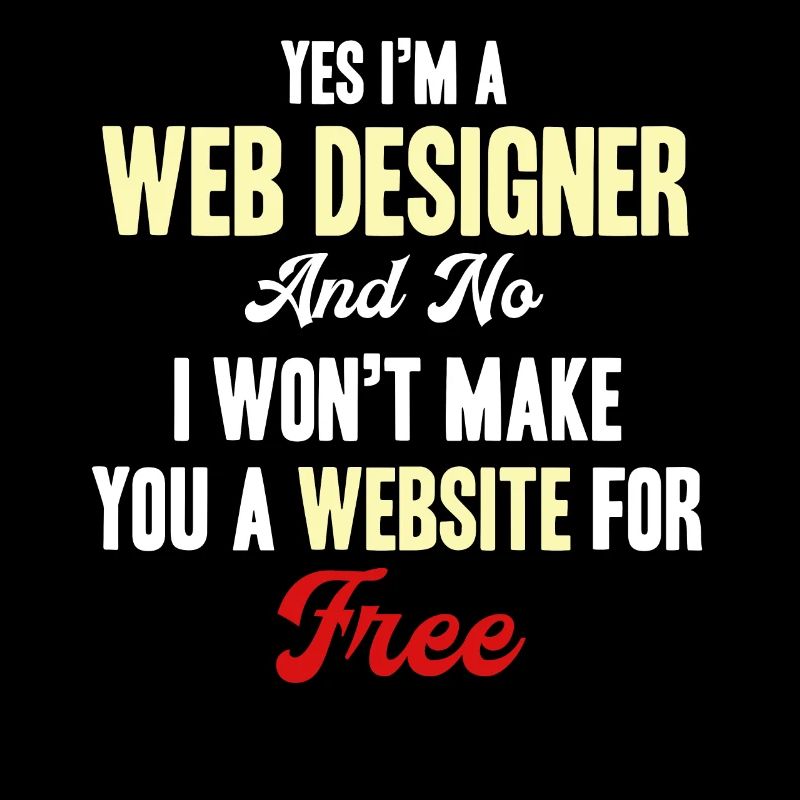 Yes, I'm a web designer, no, I'm going to