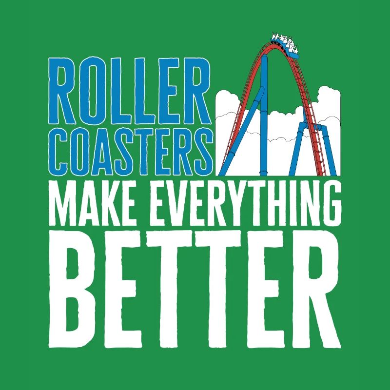 Achterbahn Rollercoaster Freizeitpark