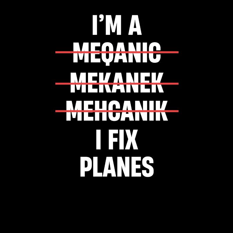 Ich Bin Ein Ich Fix Flugzeuge Flugzeugmechaniker