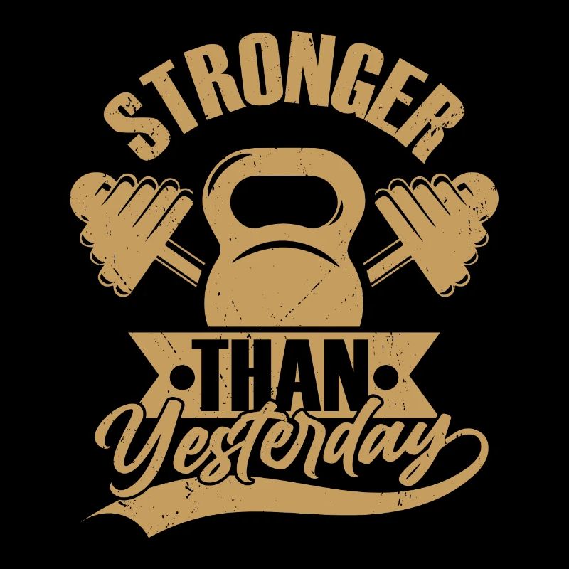 Stronger Than Yesterday Workout Training Weight Li