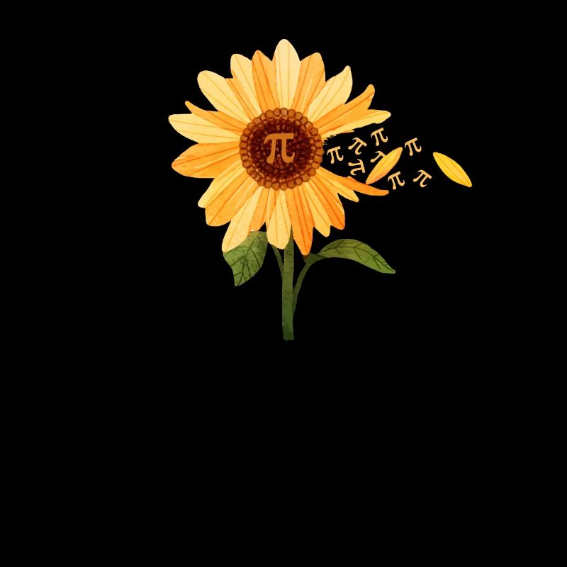 Pi Day Sunflower 3.14 Symbol Math Teacher